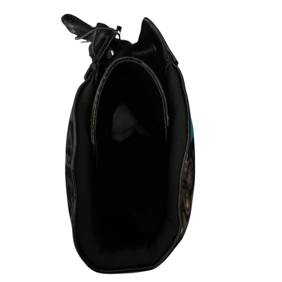 🦄 Forever 21 Glossy Black Moto Boots RT $45 - Picture 8 of 11